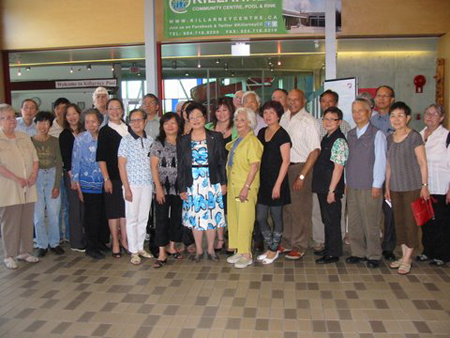 On July 4th, Wai Young, M.P. for Vancouver East introduced Hon. Alice Wong, Minister of State for Seniors to a few of the members of SVSACS.